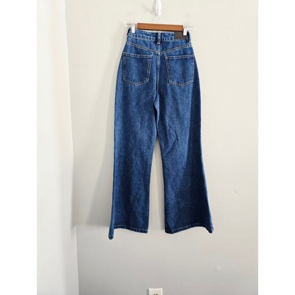 Charcoal Ethan Wide Leg Jeans Size 4 MWT - Picture 4 of 4